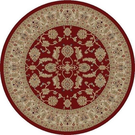 CONCORD GLOBAL TRADING Concord Global 44400 5 ft. 3 in. Jewel Antep - Round; Red 44400